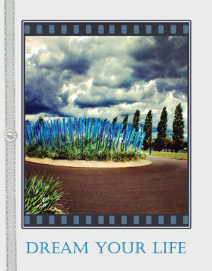 Blue Landscape greeting card. Photography by Kathryn Hanson, ShutteredEye.