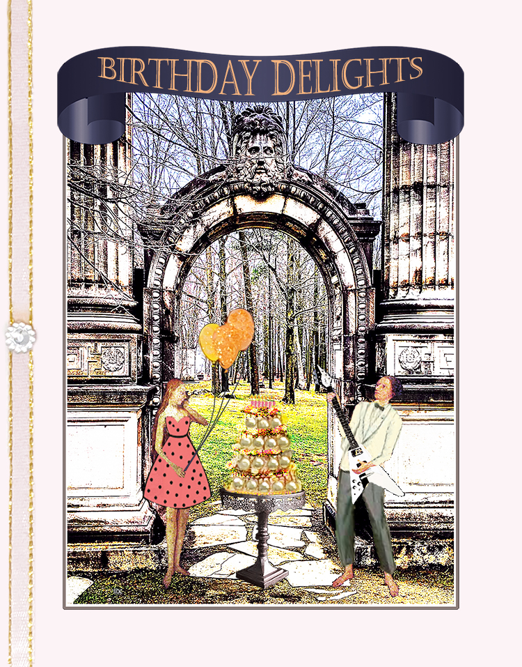 Garden of Delights, Guild Inn, Scarborough greeting card by ShutteredEye.